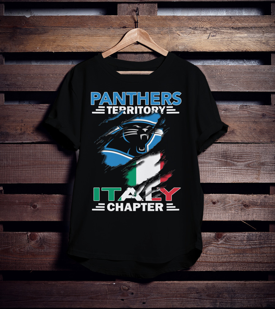 Panthers Territory Italy Chapter Flag-Themed T-Shirt