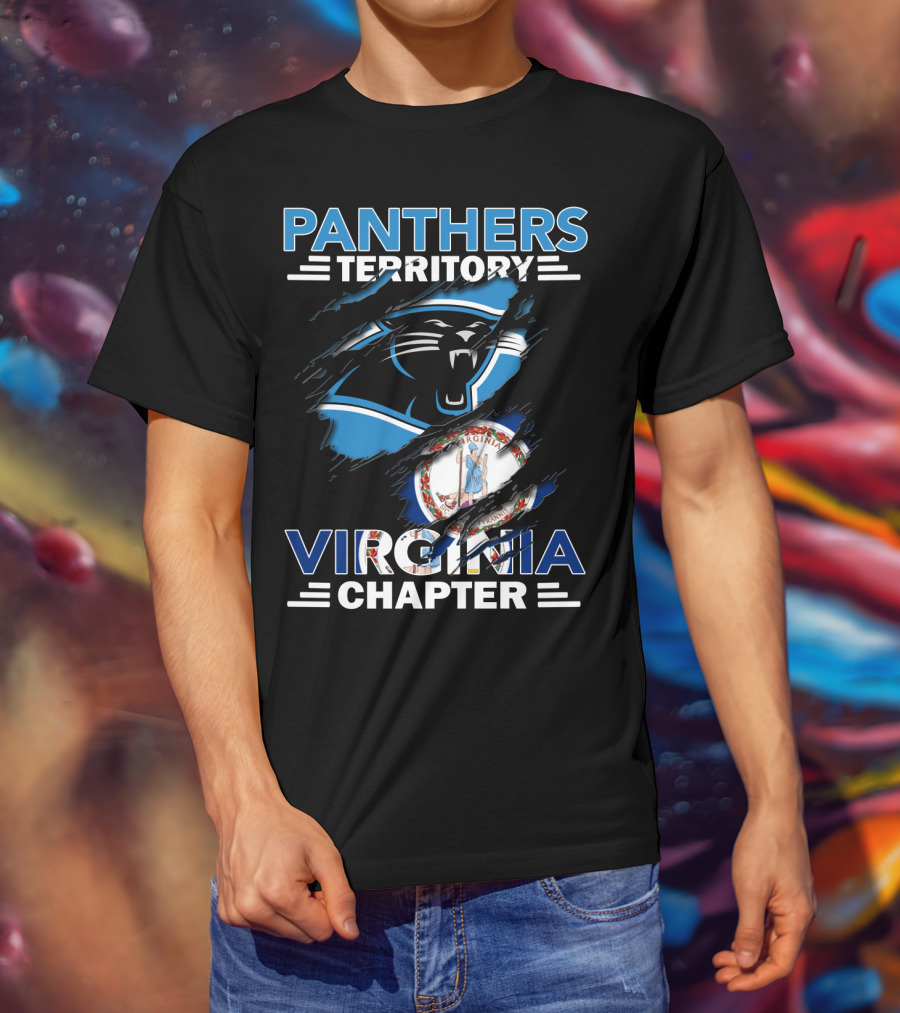 Panthers Territory Virginia Chapter Carolina Panthers Fan Club T-Shirt