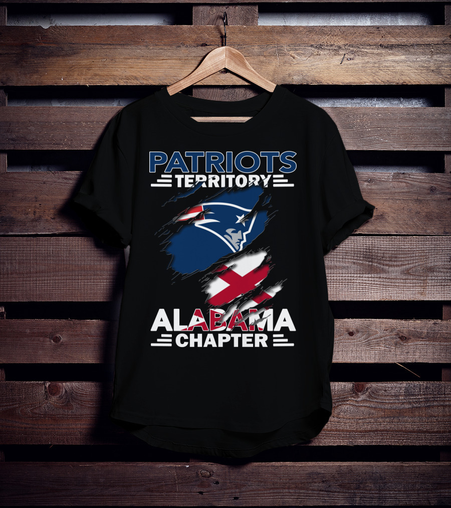 Patriots Territory Alabama Chapter Logo Symbol Connection Patriots Football NFL Alabama State T-Shirt