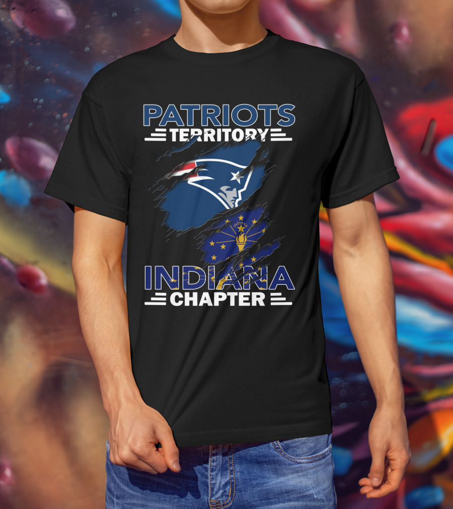 Patriots Territory Indiana Chapter New England Patriots Fan Club T-Shirt