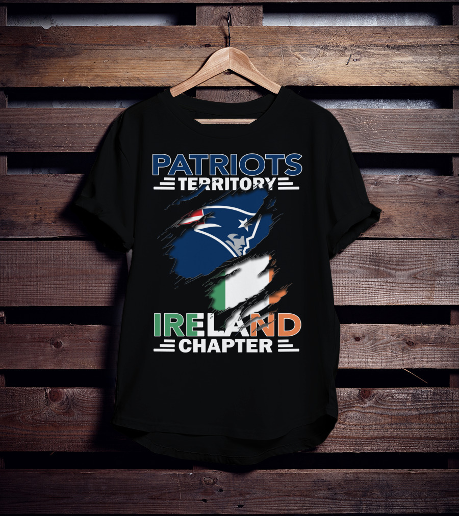 Patriots Territory Ireland Chapter New England Flag T-Shirt