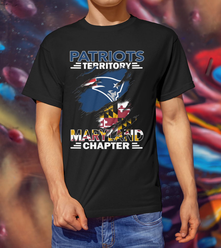 Patriots Territory Maryland Chapter Logo With State Flag Colors T-Shirt
