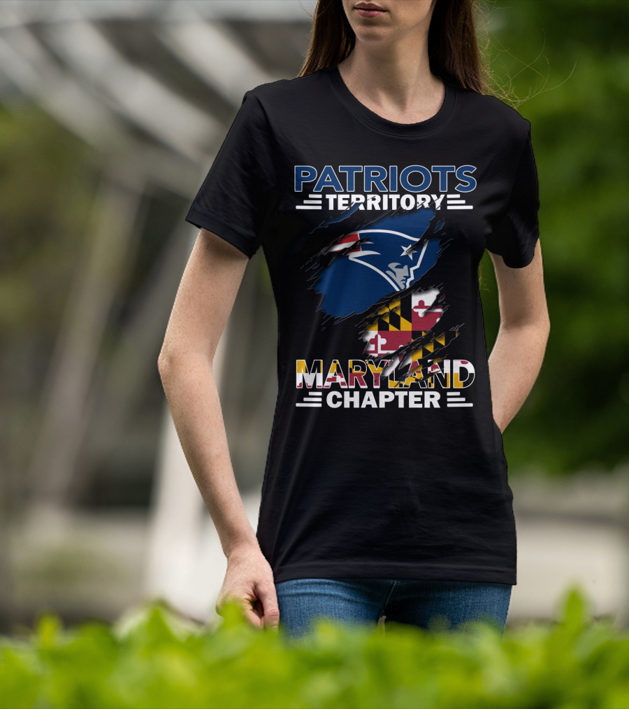 Patriots Territory Maryland Chapter Logo With State Flag Colors T-Shirt