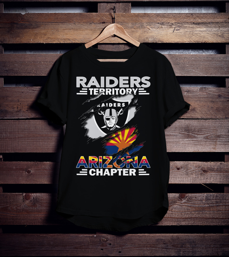 Raiders Territory Arizona Chapter Shield State Flag T-Shirt
