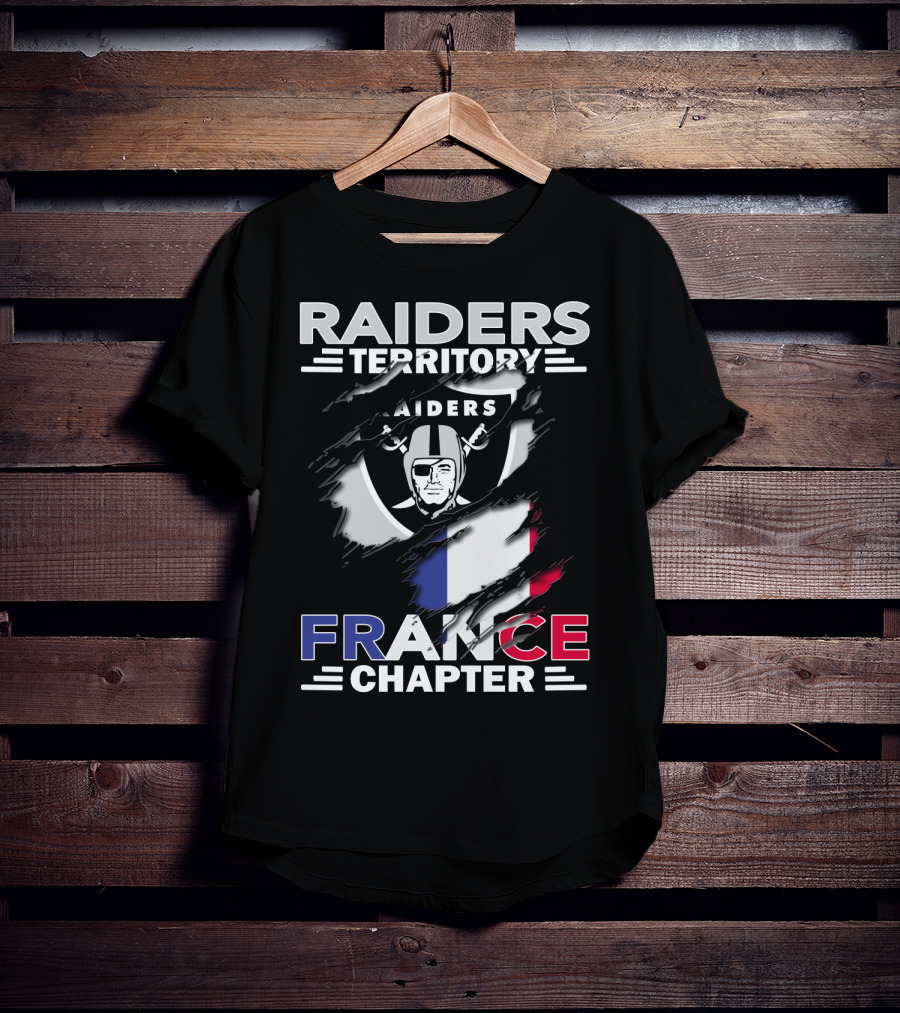 Raiders Territory France Chapter Flag T-Shirt