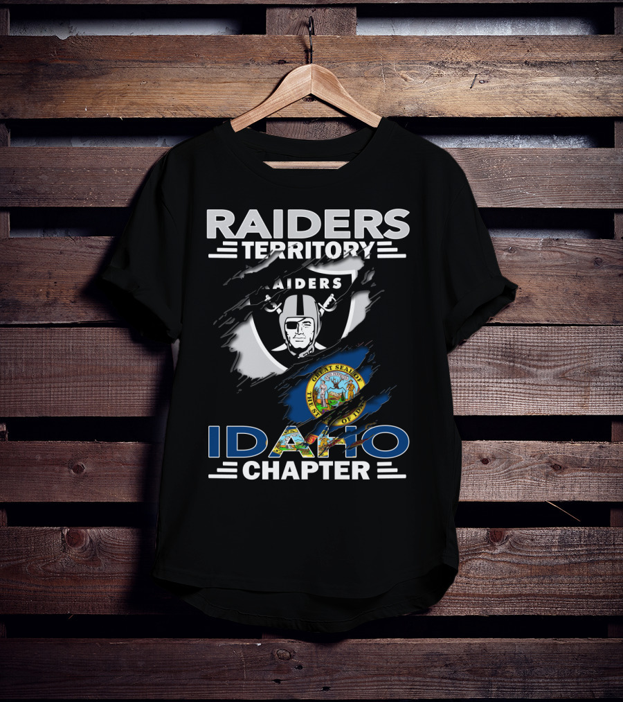 Raiders Territory Idaho Chapter Great Seal Of Idaho And Raiders T-Shirt