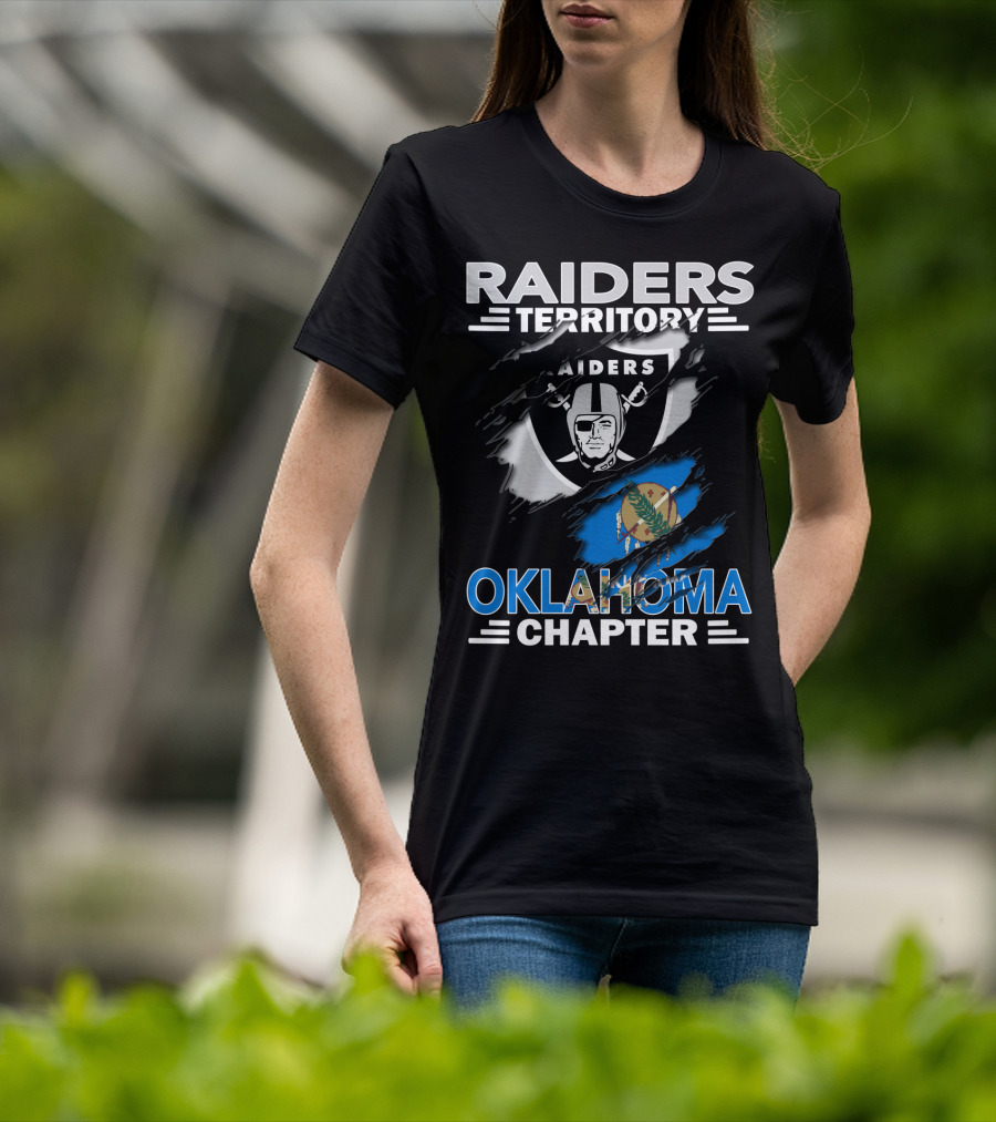Raiders Territory Oklahoma Chapter Raiders Logo Oklahoma Flag T-Shirt