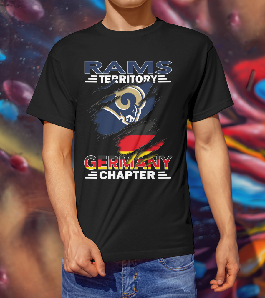 Rams Territory Germany Chapter Flag T-Shirt