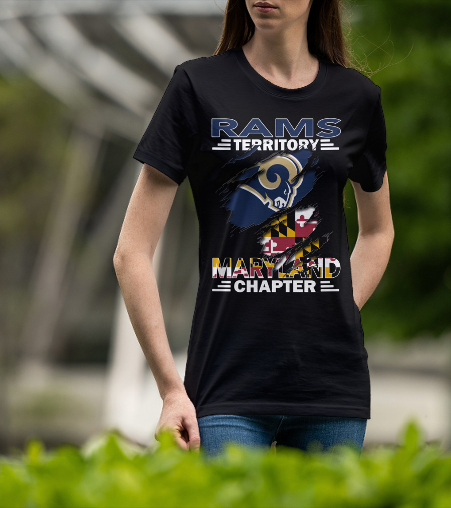 Rams Territory Maryland Chapter NFL Team Fan Club T-Shirt