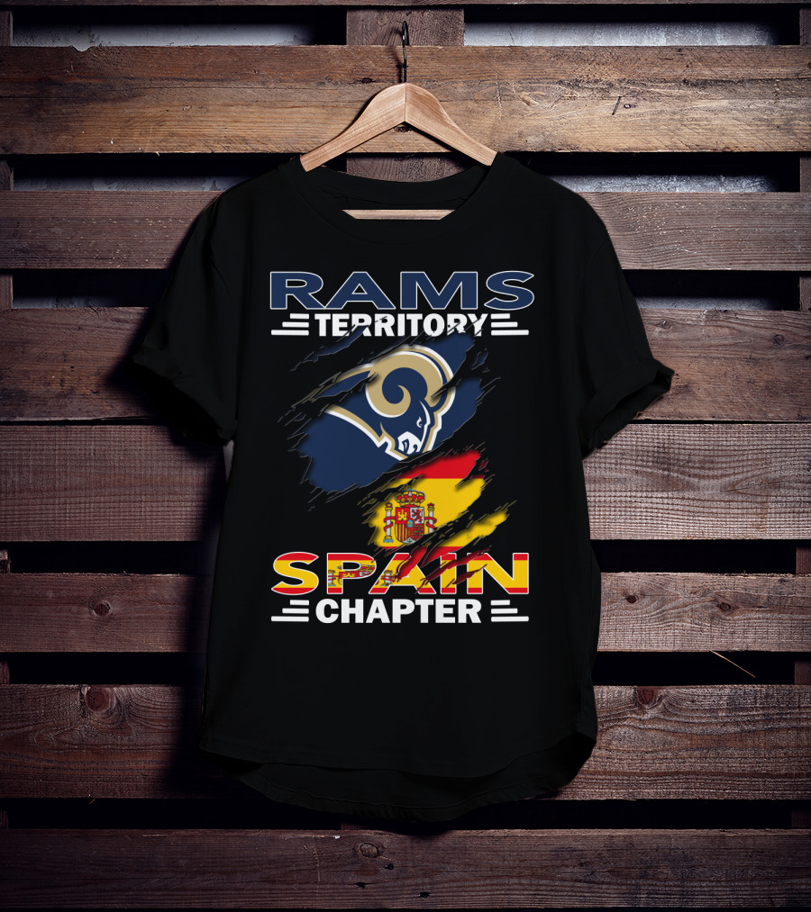 Rams Territory Spain Chapter Flag Crest T-Shirt