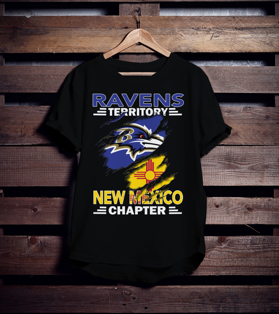 Ravens Territory New Mexico Chapter Baltimore Ravens Fan Club T-Shirt