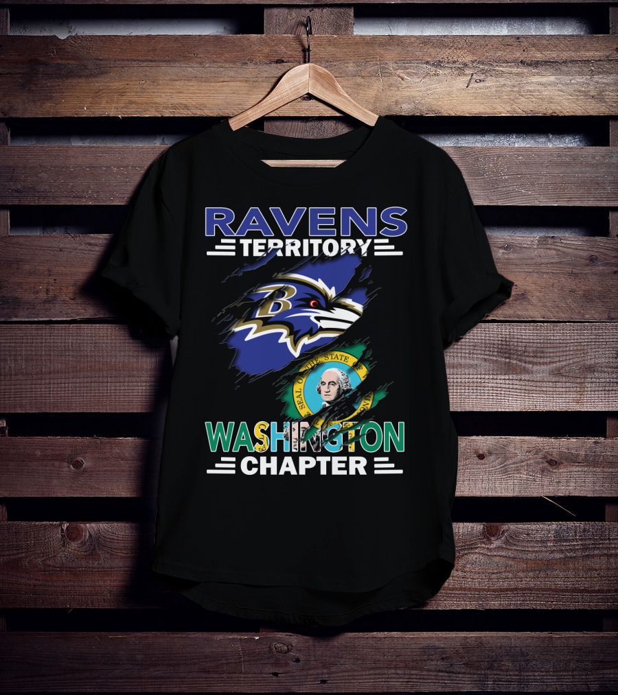 Ravens Territory Washington Chapter Seal Of The State Of Washington T-Shirt