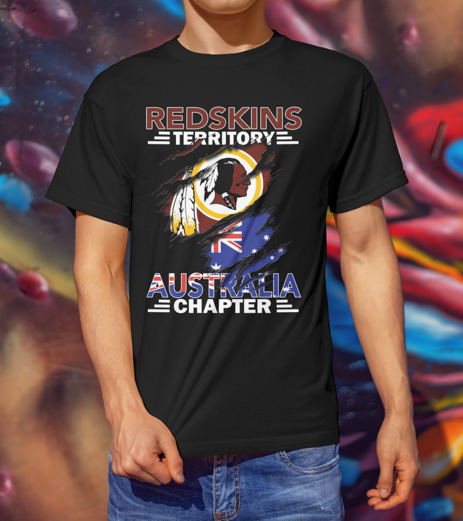 Redskins Territory Australia Chapter Flag T-Shirt
