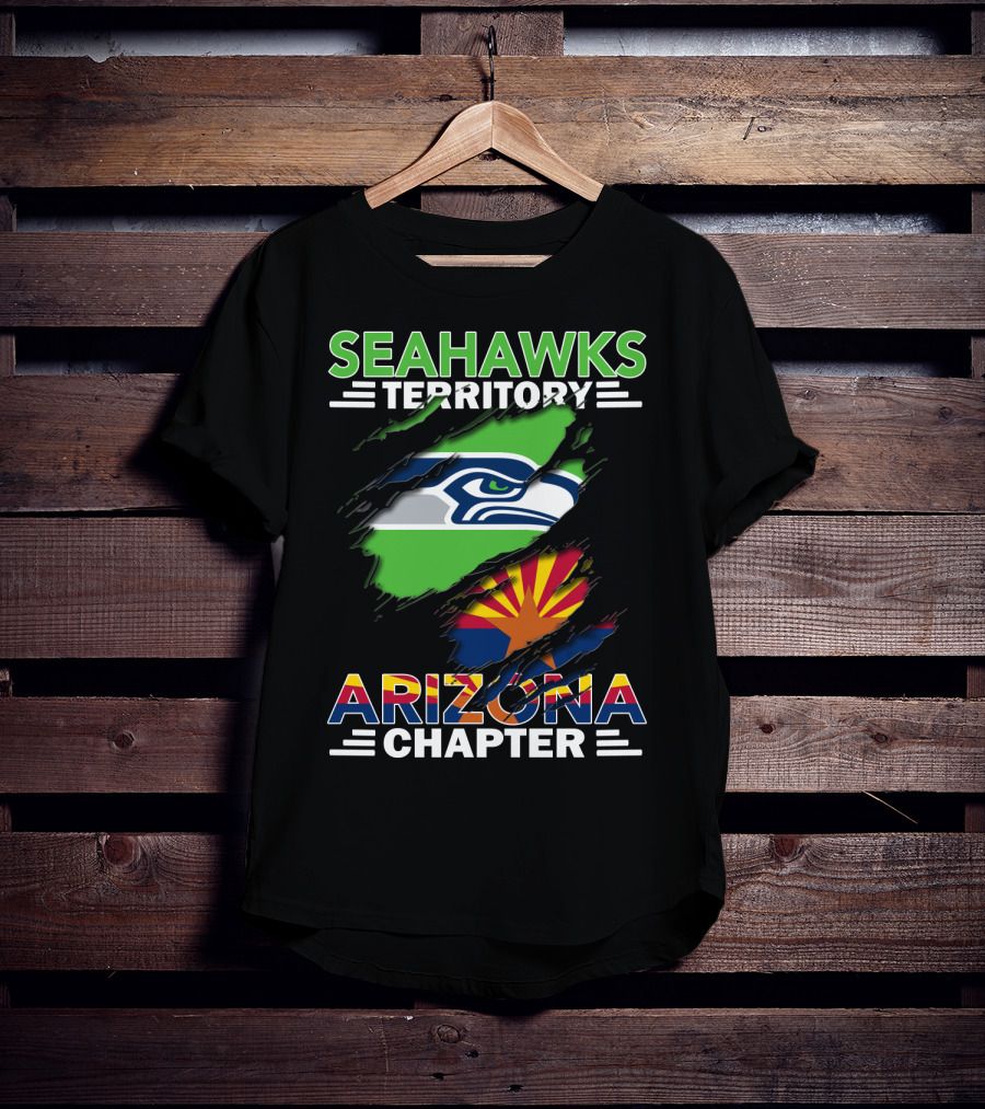 Seahawks Territory Arizona Chapter Flag T-Shirt