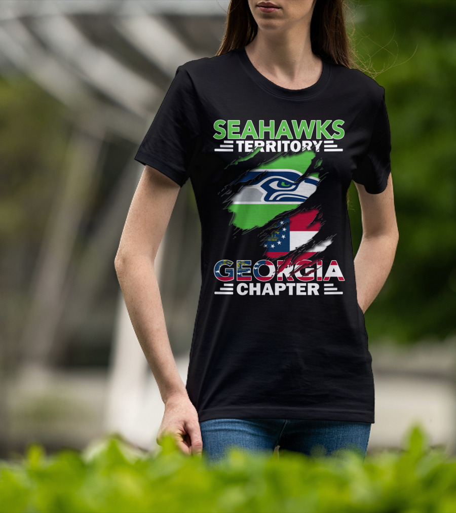 Seahawks Territory Georgia Chapter Flag T-Shirt