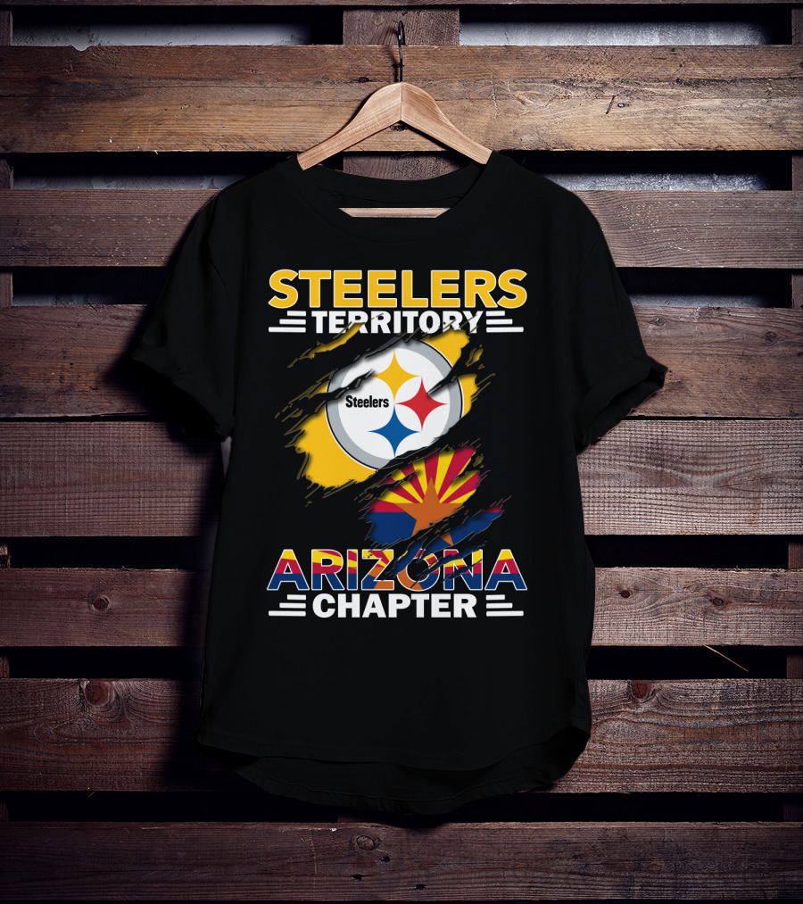 Steelers Territory Steelers Arizona Chapter Flag T-Shirt