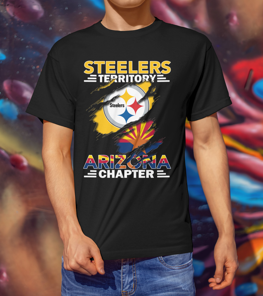 Steelers Territory Steelers Arizona Chapter Flag T-Shirt