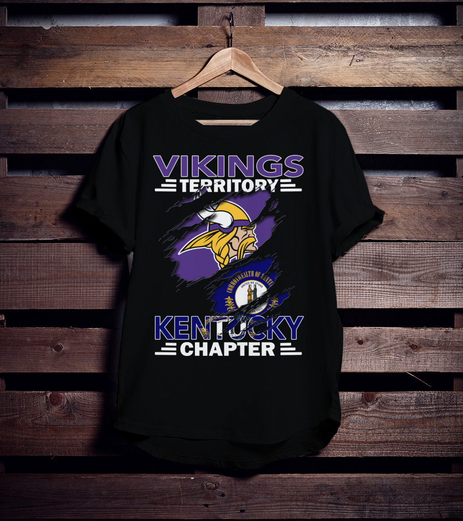 Vikings Territory Kentucky Chapter Commonwealth Of Kentucky Helmet T-Shirt