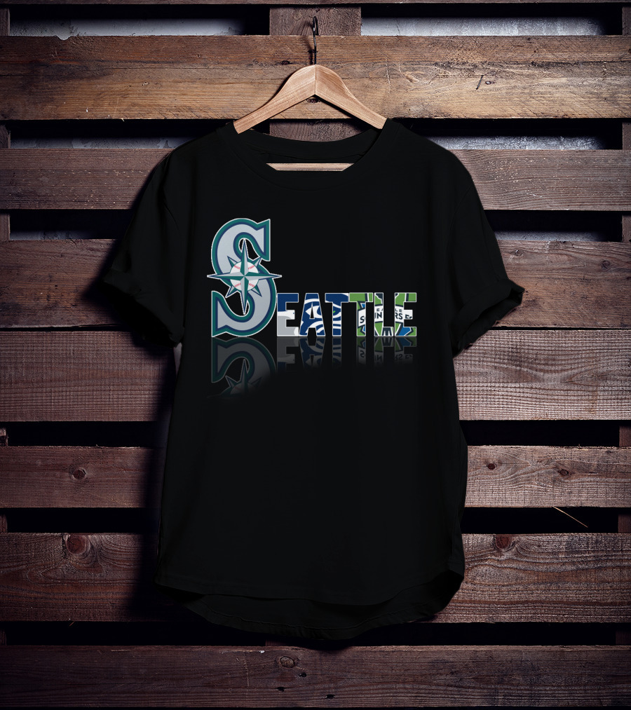 Seattle Mariners Seahawks Sounders City T-Shirt