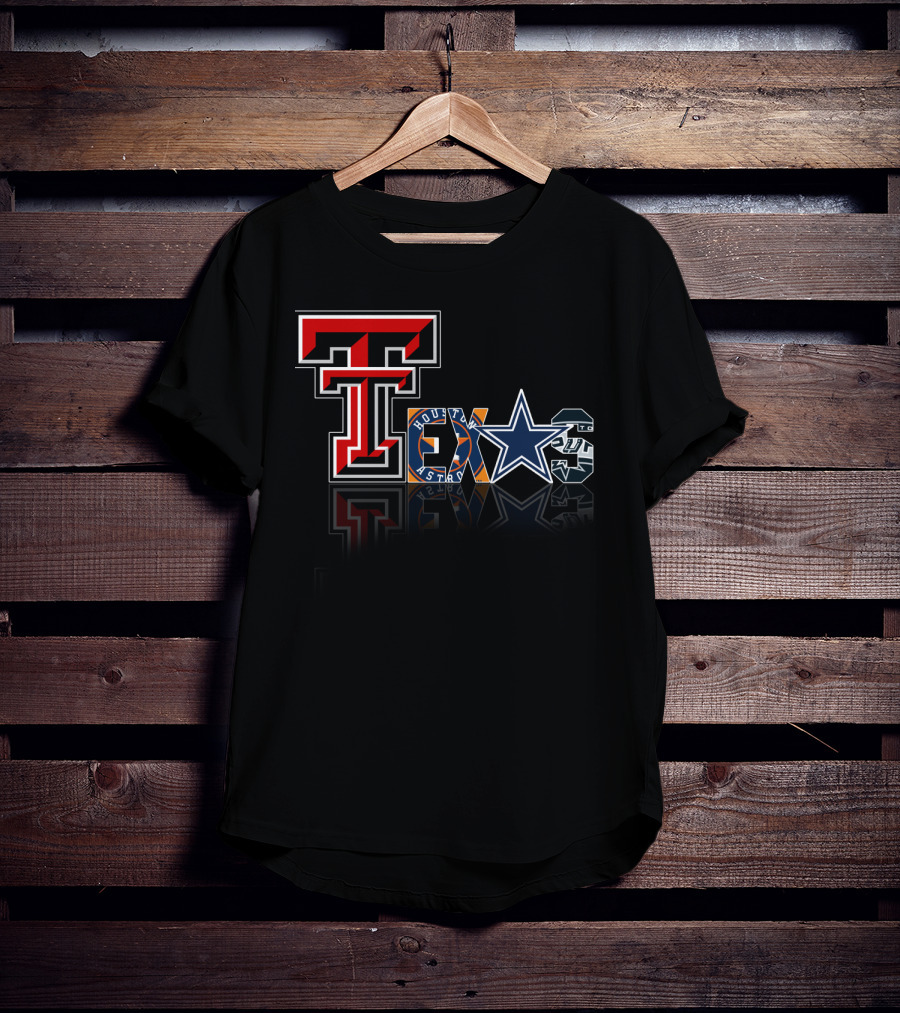 Texas Tech Cowboys Astros Spurs T-Shirt