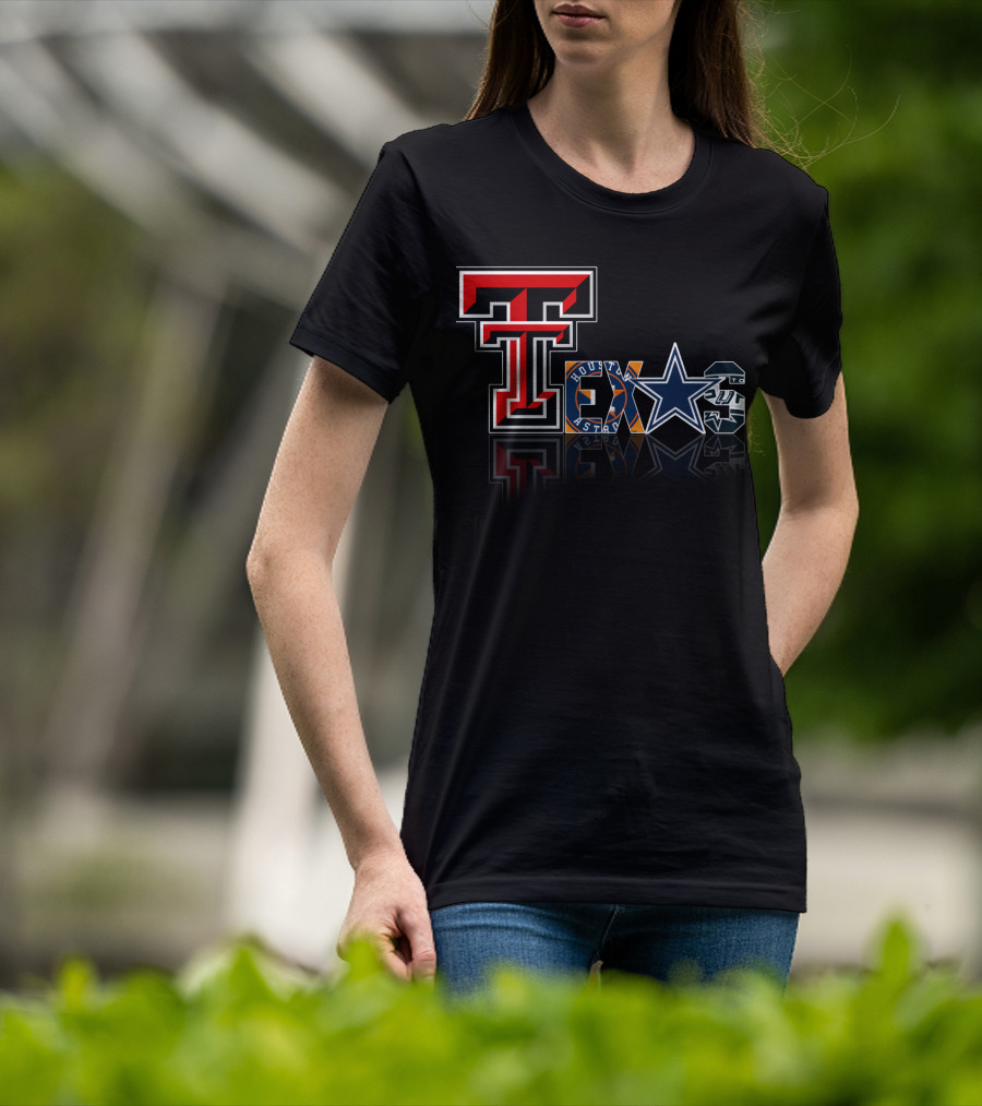 Texas Tech Cowboys Astros Spurs T-Shirt