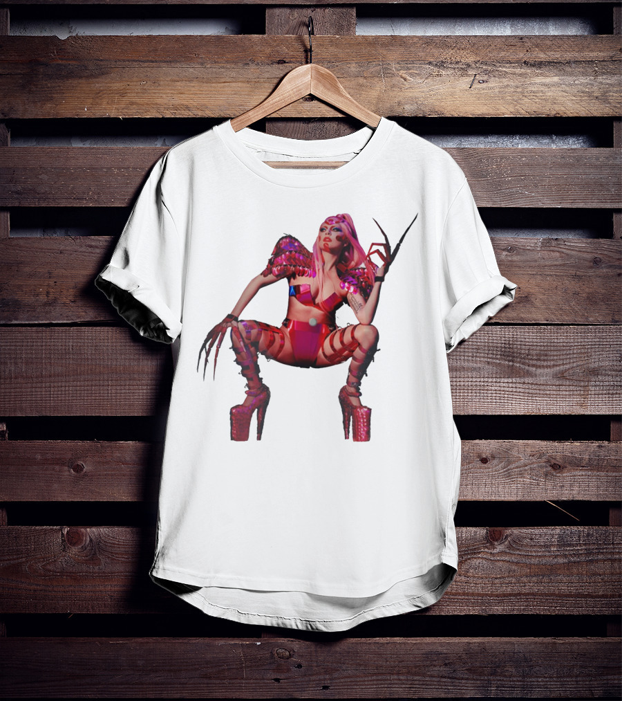 Chromatics Merch Futuristic Pink Costume And High Heels T-Shirt