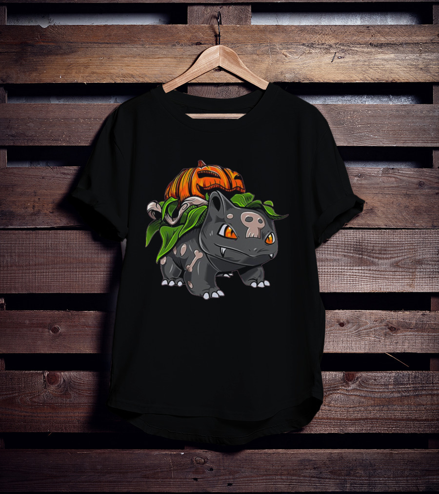 Pokemon Bulbasaur Halloween Pumpkin Fushigidane T-Shirt