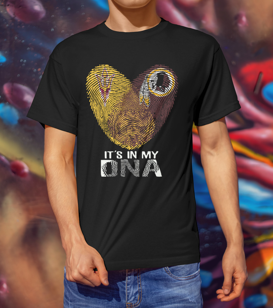 It's In My Dna Miami Dolphins Miami Hurricanes T-Shirt
