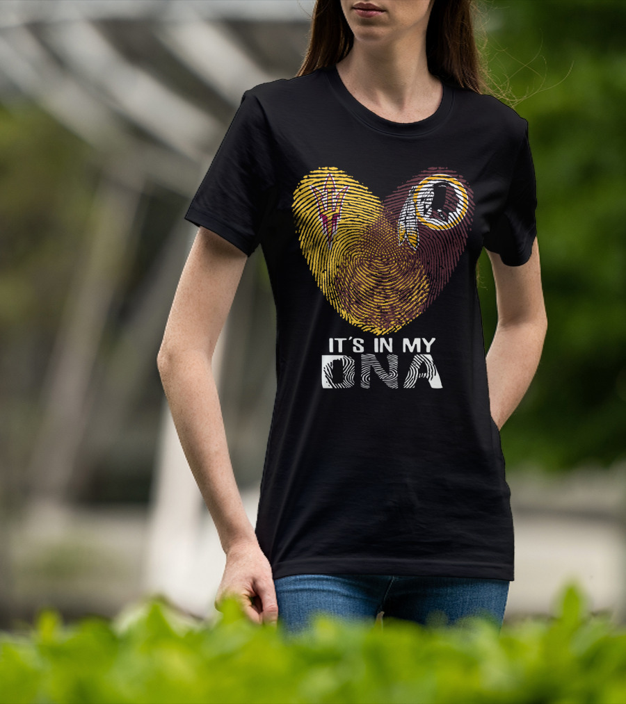 It's In My Dna Miami Dolphins Miami Hurricanes T-Shirt