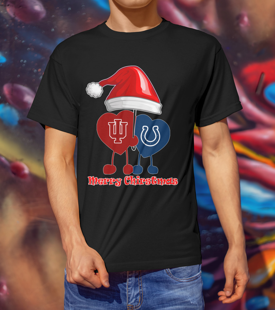 Merry Christmas Indianapolis Colts Indiana University T-Shirt