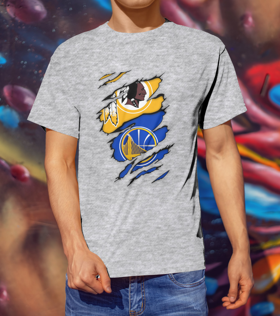 Washington Redskins Golden State Warriors Fusion T-Shirt
