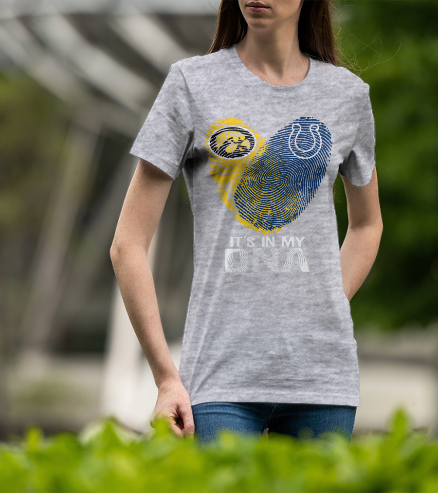 Indianapolis Colts Iowa Hawkeyes It's In My Dna T-Shirt