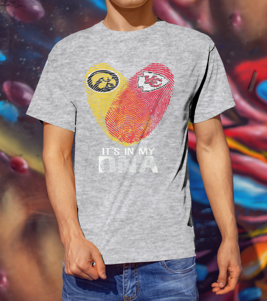 Kansas City Chiefs Iowa Hawkeyes It's In My Dna T-Shirt