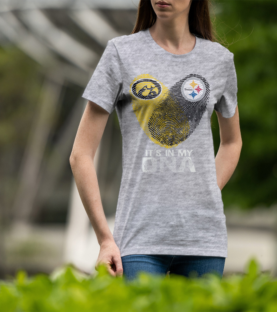 Pittsburgh Steelers Iowa Hawkeye It's In My Dna T-Shirt