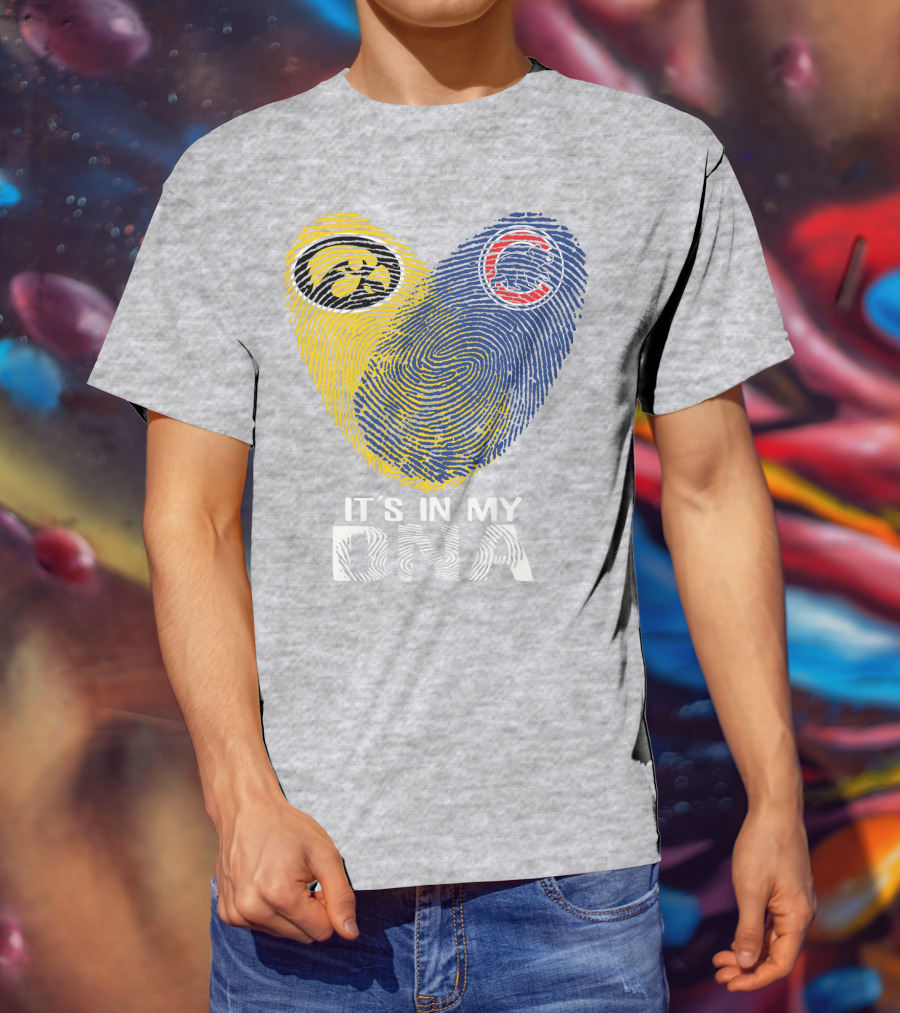 Chicago Cubs Iowa Hawkeyes It's In My DNA T-Shirt