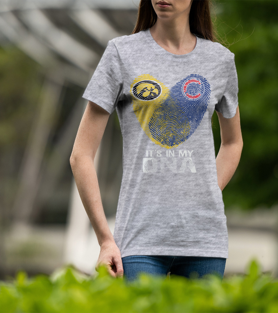 Chicago Cubs Iowa Hawkeyes It's In My DNA T-Shirt