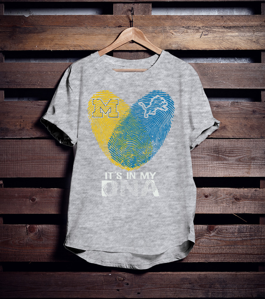 Detroit Lions Michigan It's In My Dna T-Shirt