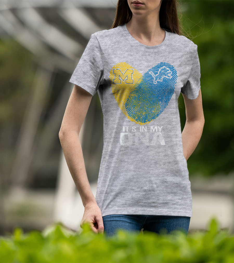 Detroit Lions Michigan It's In My Dna T-Shirt