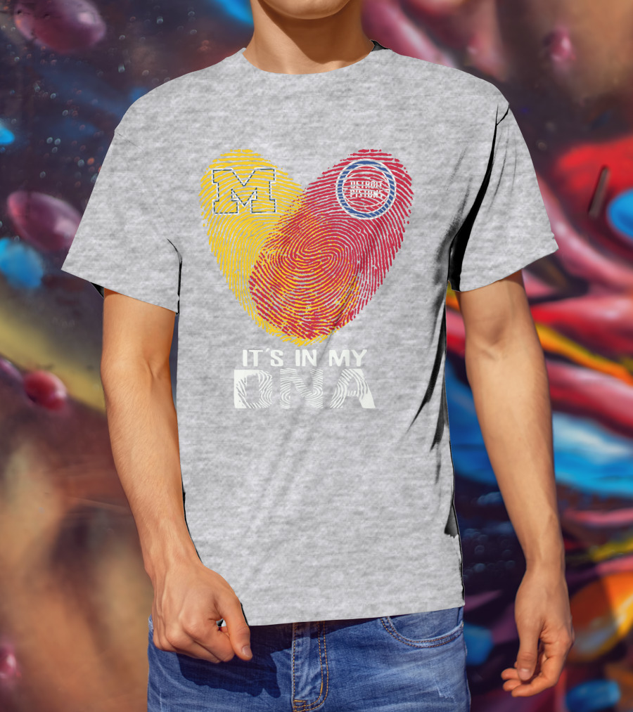Michigan M Detroit Pistons It's In My DNA T-Shirt