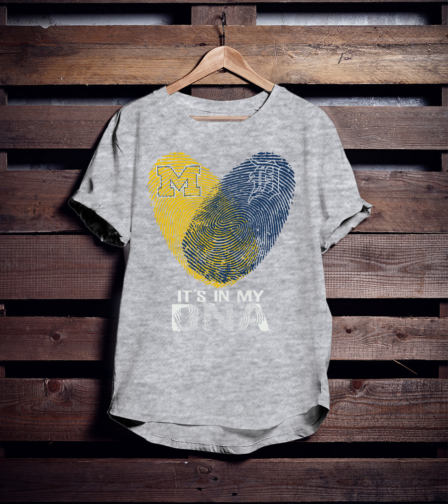 It's In My DNA Detroit Tigers M Michigan T-Shirt