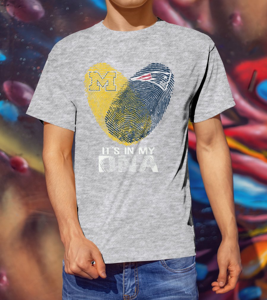 Michigan New England Patriots It's In My Dna T-Shirt