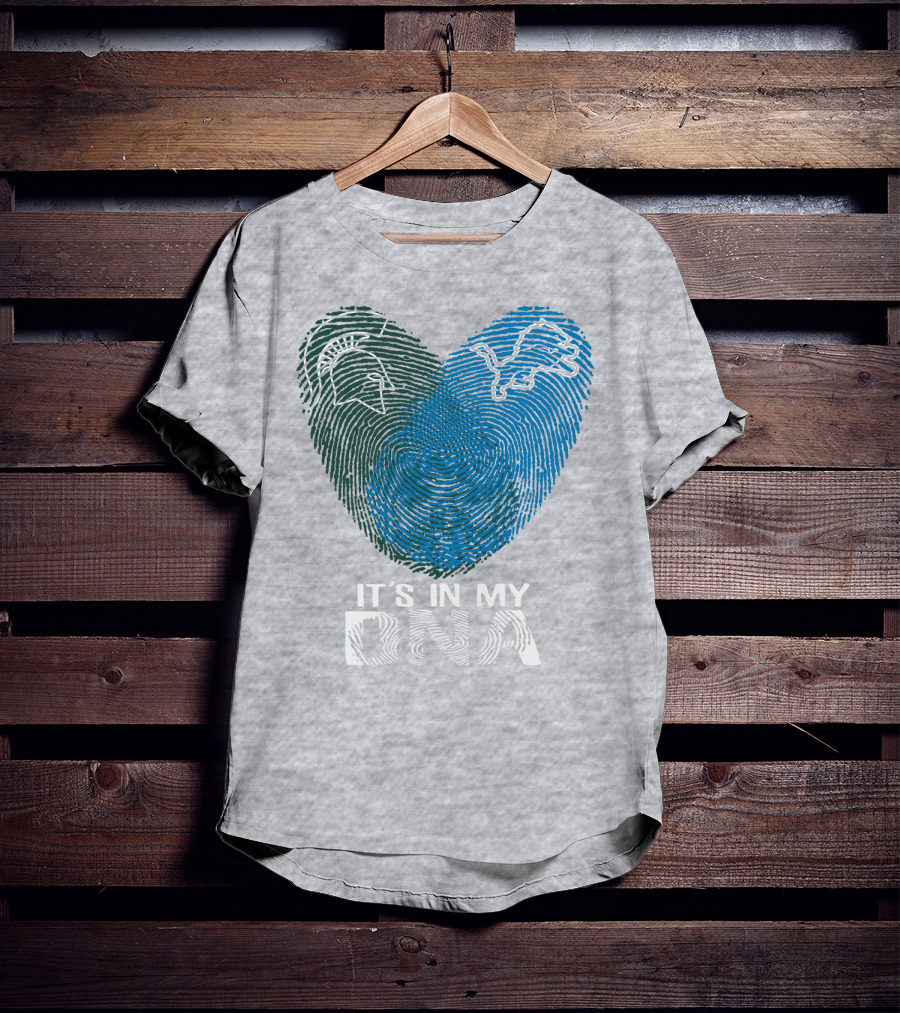 Detroit Lions Michigan State It's In My Dna T-Shirt