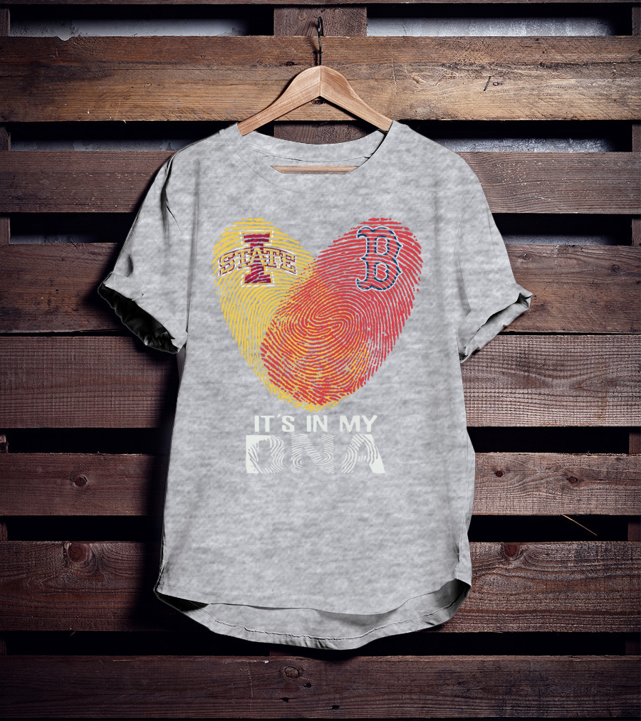 Boston Red Sox Iowa State It's In My DNA T-Shirt