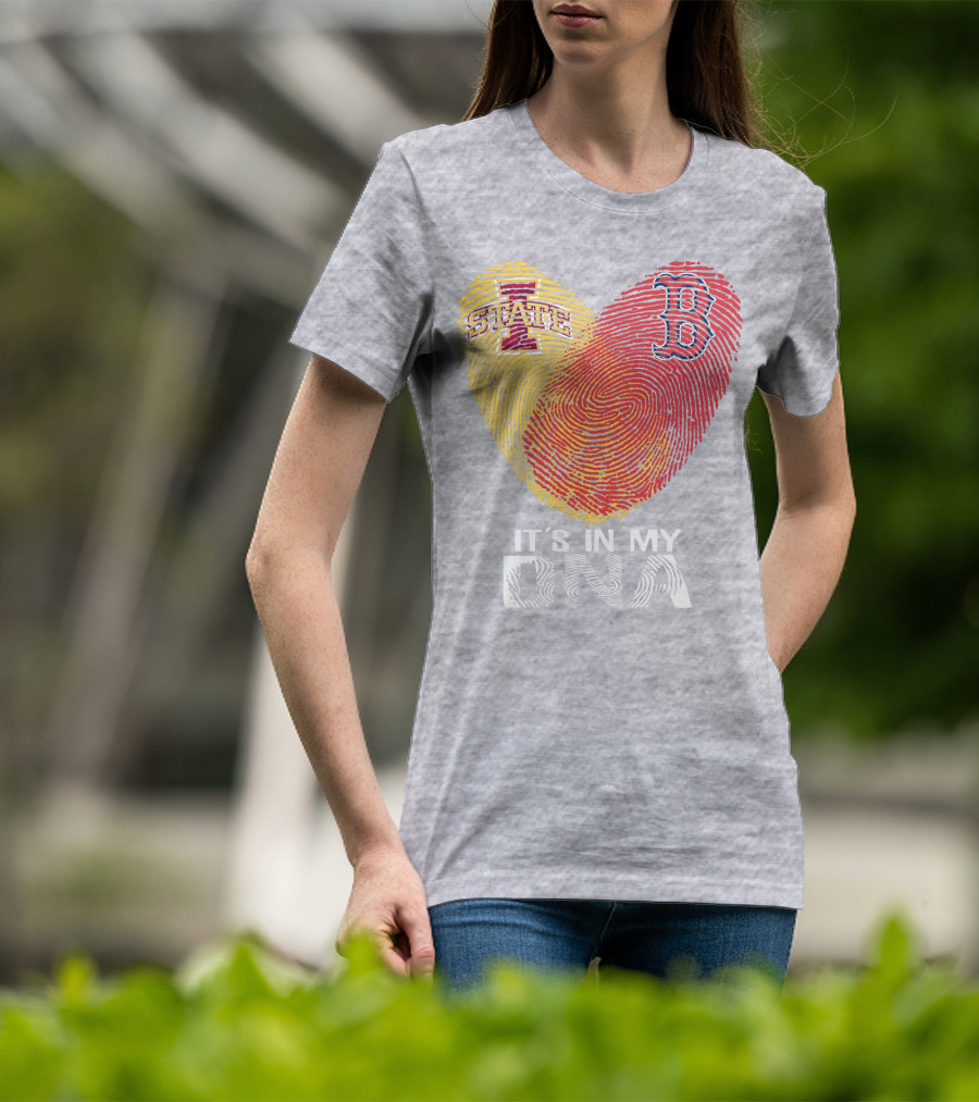 Boston Red Sox Iowa State It's In My DNA T-Shirt