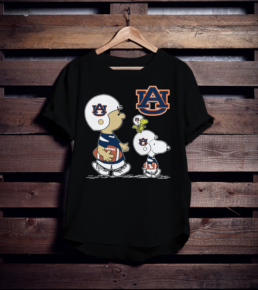 Auburn Tigers AU Cartoon Football Players T-Shirt