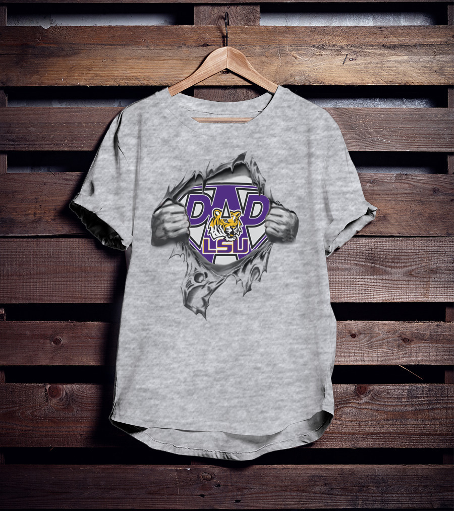 LSU Tigers Super Dad T-Shirt