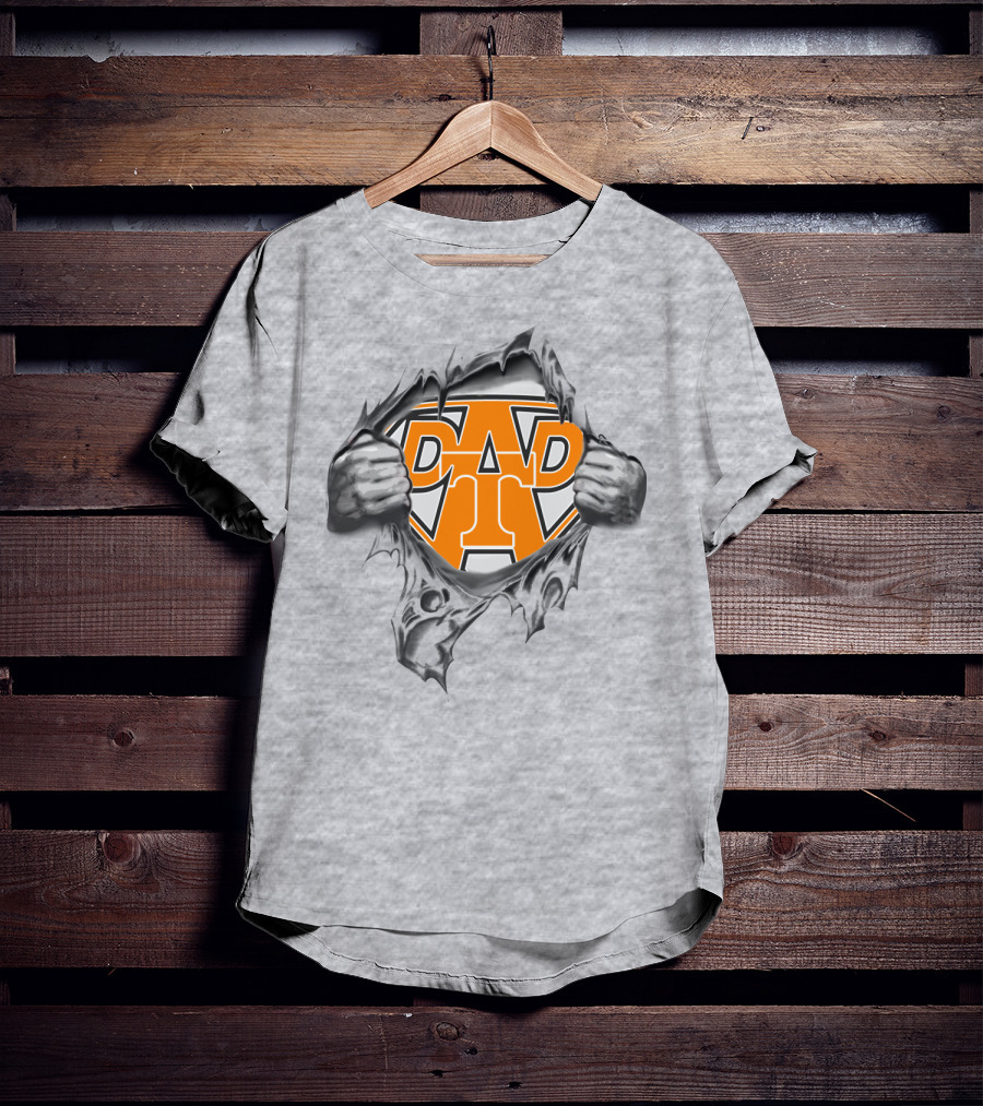 Volunteer Super Dad T Logo Hero T-Shirt