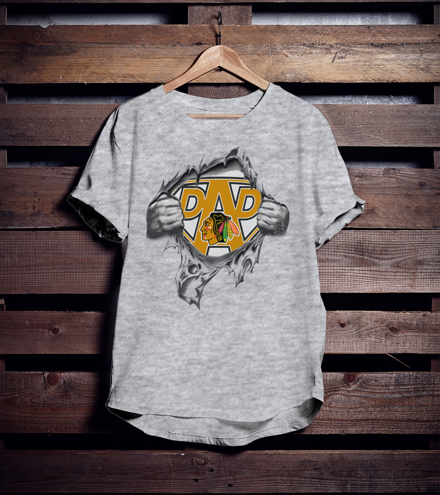 Chicago Blackhawks Super Dad T-Shirt