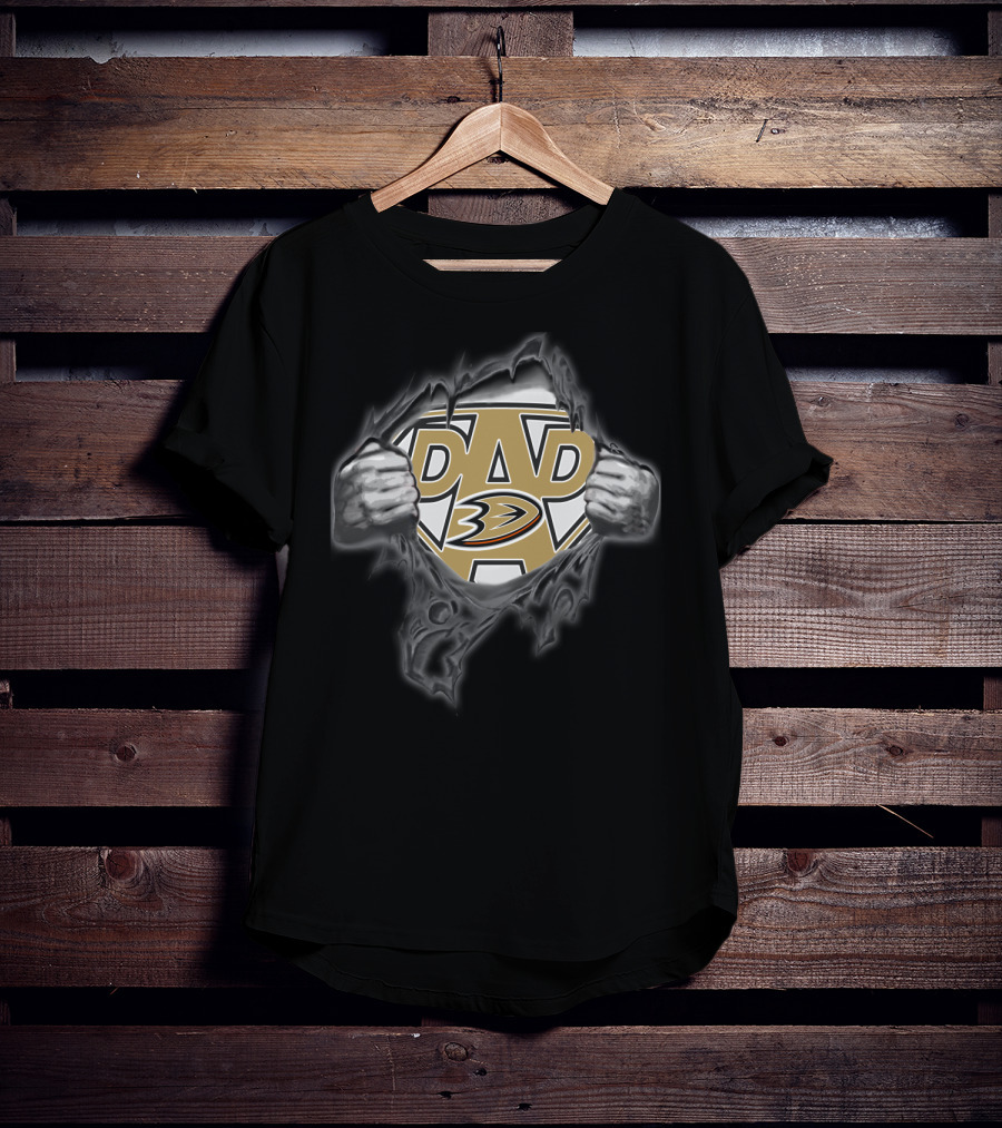 Anaheim Ducks Super Dad Father's Day T-Shirt