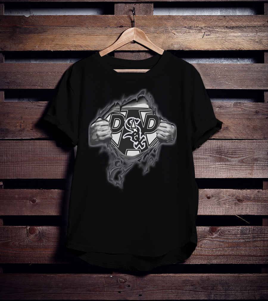Chicago White Sox Dad Emblem Rip T-Shirt